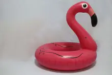 Inflatable Red Swam Swim Ring Flamingo swimming ring