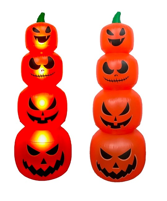 4-Pumpkin Stack with LED light